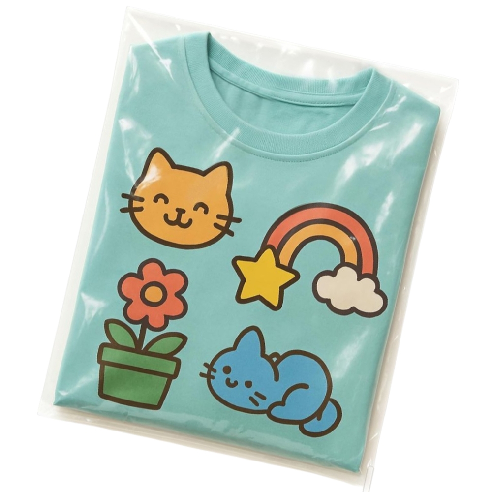 25 Self Sealing Cellophane/Clear Resealable Bags for Packaging Shirt 10x14